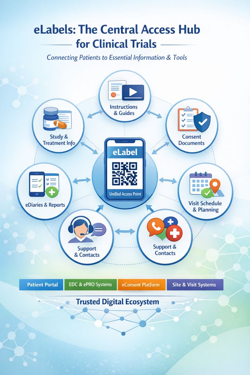 eLabels: The Central Access Hub for Clinical Trials - Connecting Patients to Essential Information & Tools
